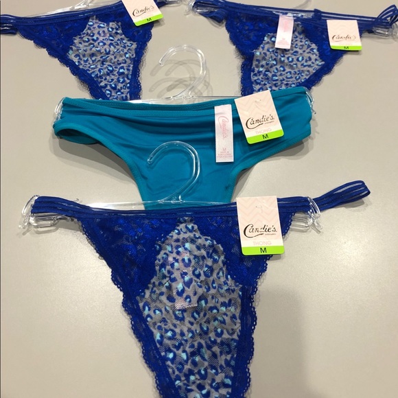 Candie's Other - Candie’s Lace Thongs - Set of 4. Medium NWT!